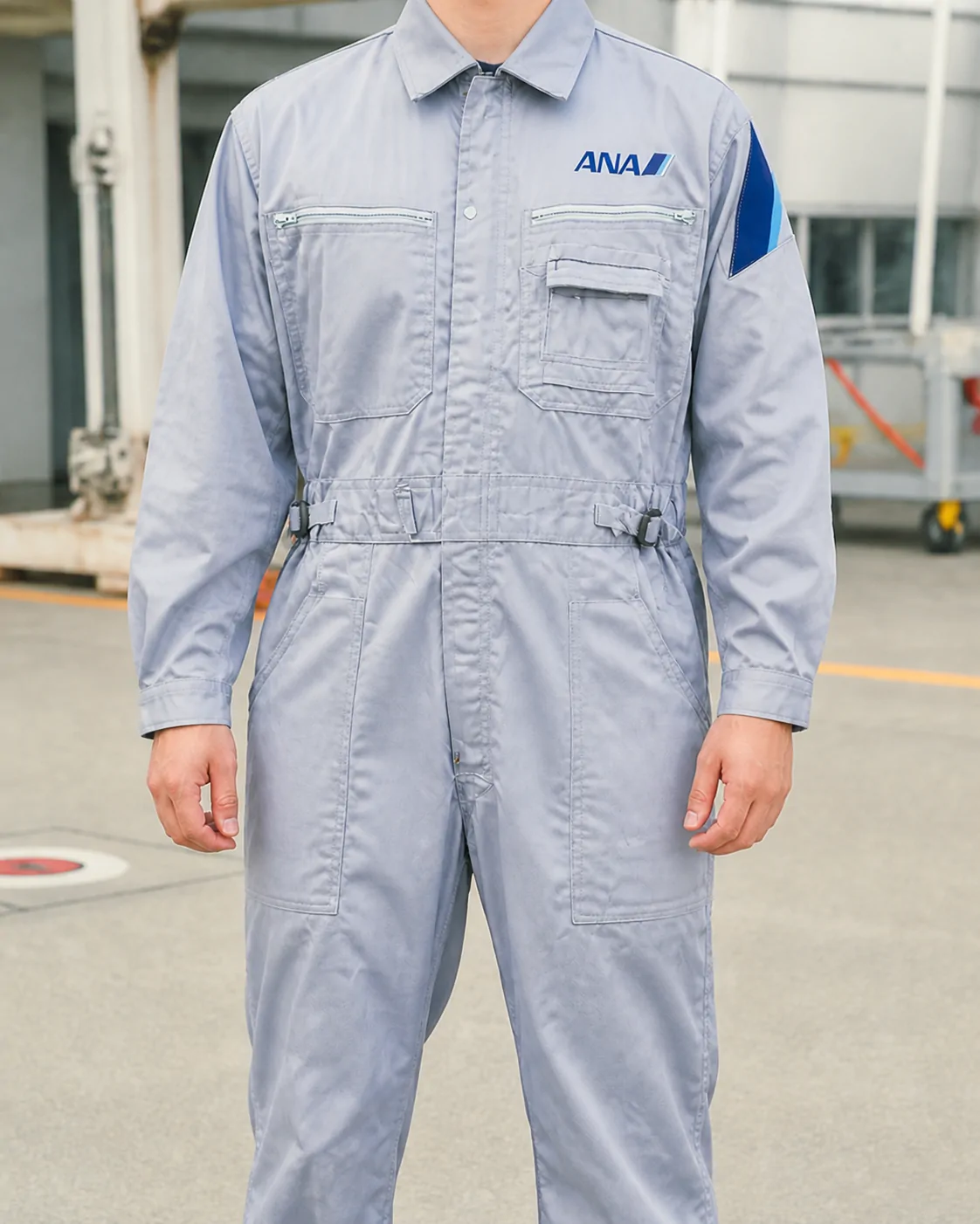 ANA ground crew coverall supplied through an apparel program