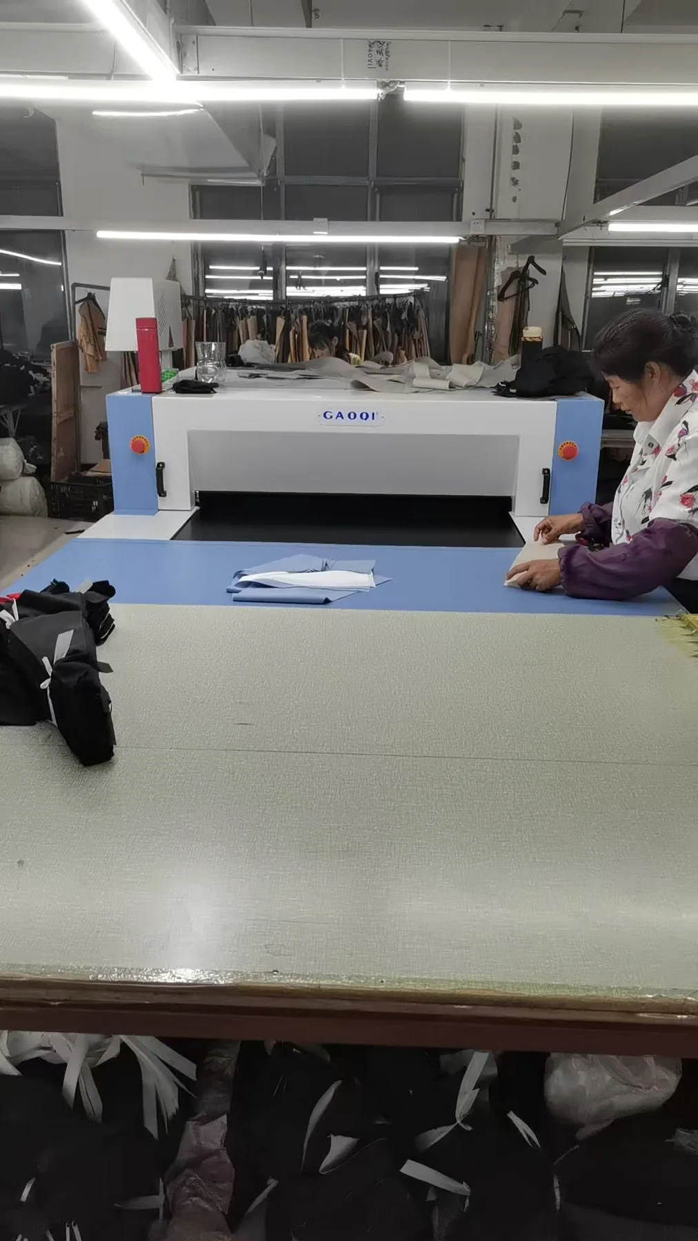 Fabric material prepared for production confirmation