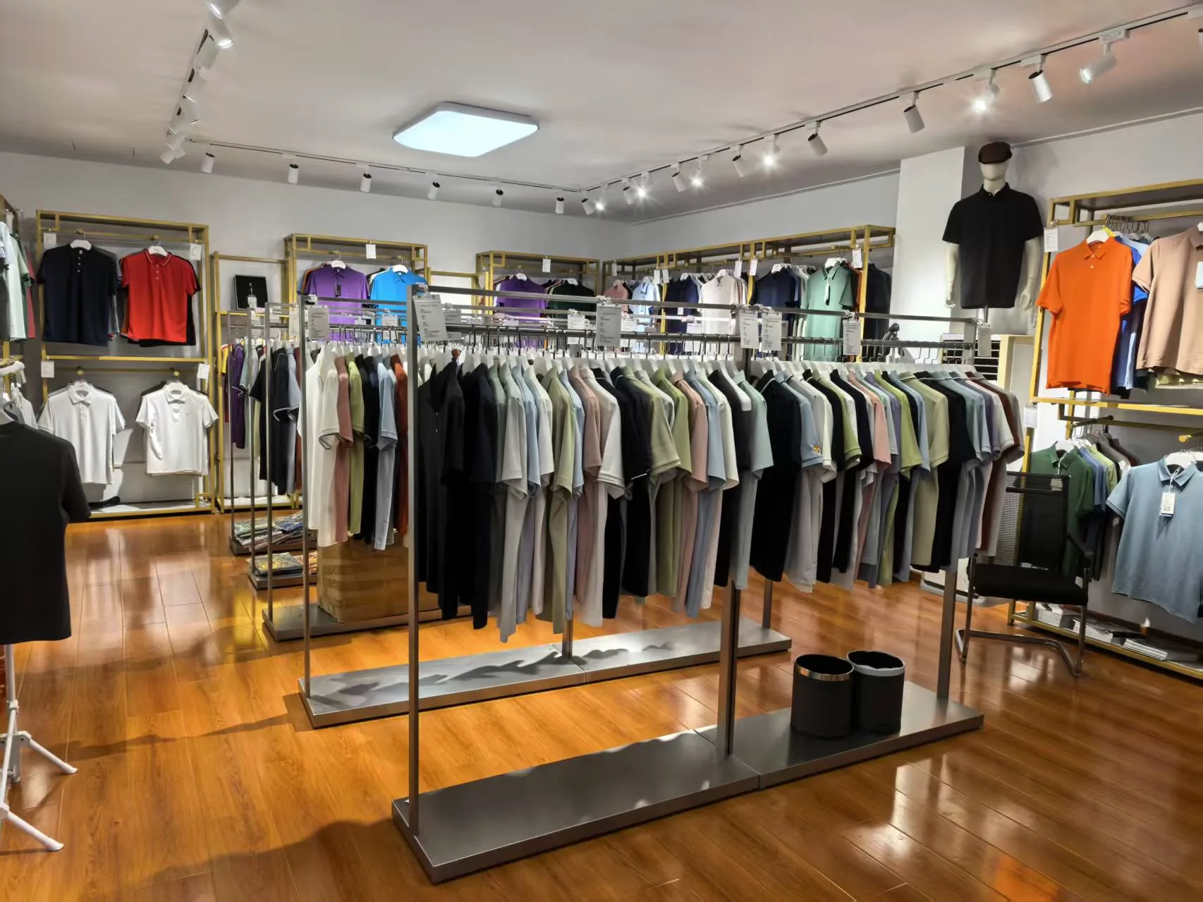 Pre-production garment samples displayed for approval