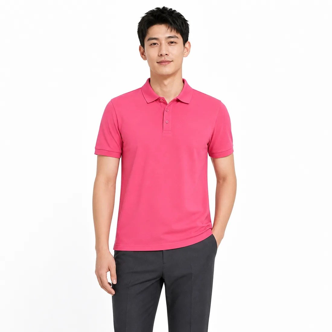 Custom cotton business polo shirt