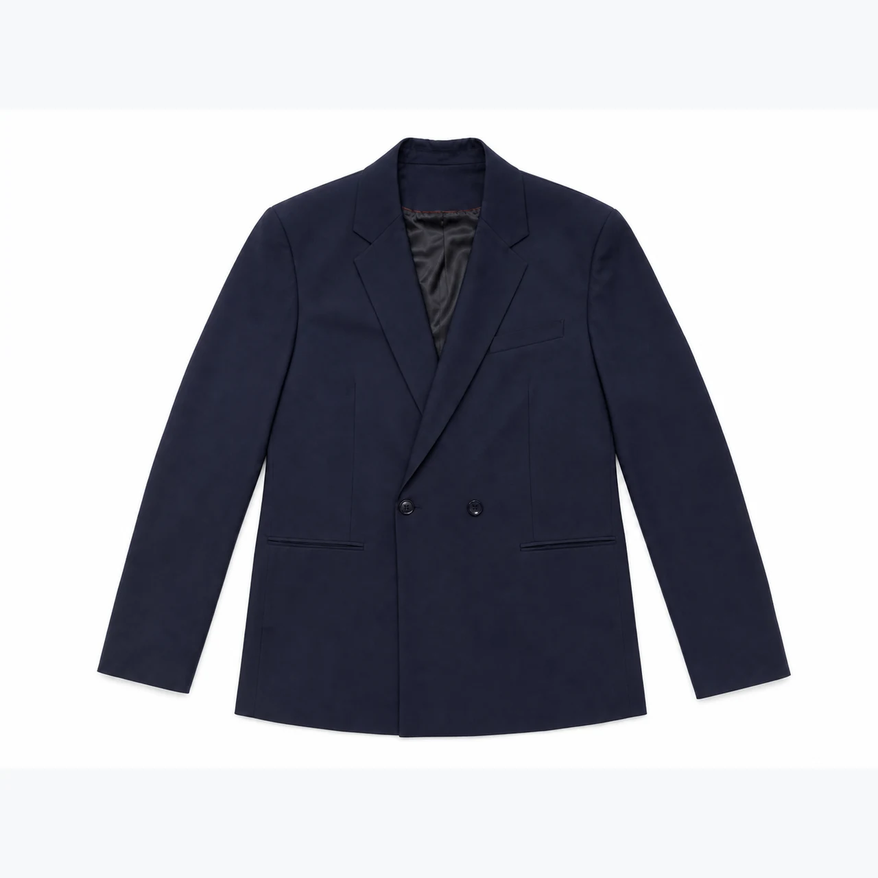 Front view of Men's Single-Breasted Wool-Blend Suit GAR-BL-001
