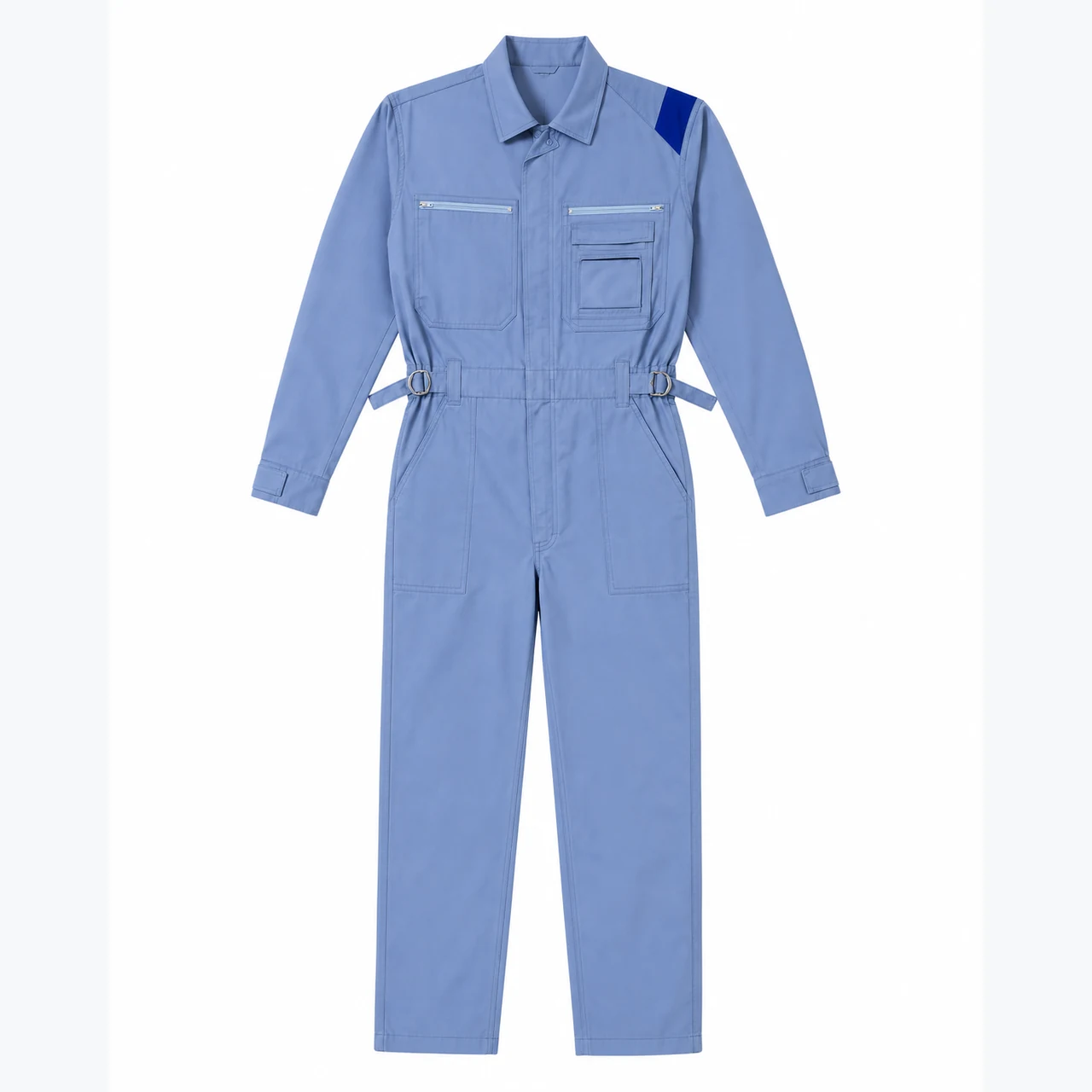 Front view of Cotton Long-Sleeve Work Coverall GAR-CO-001