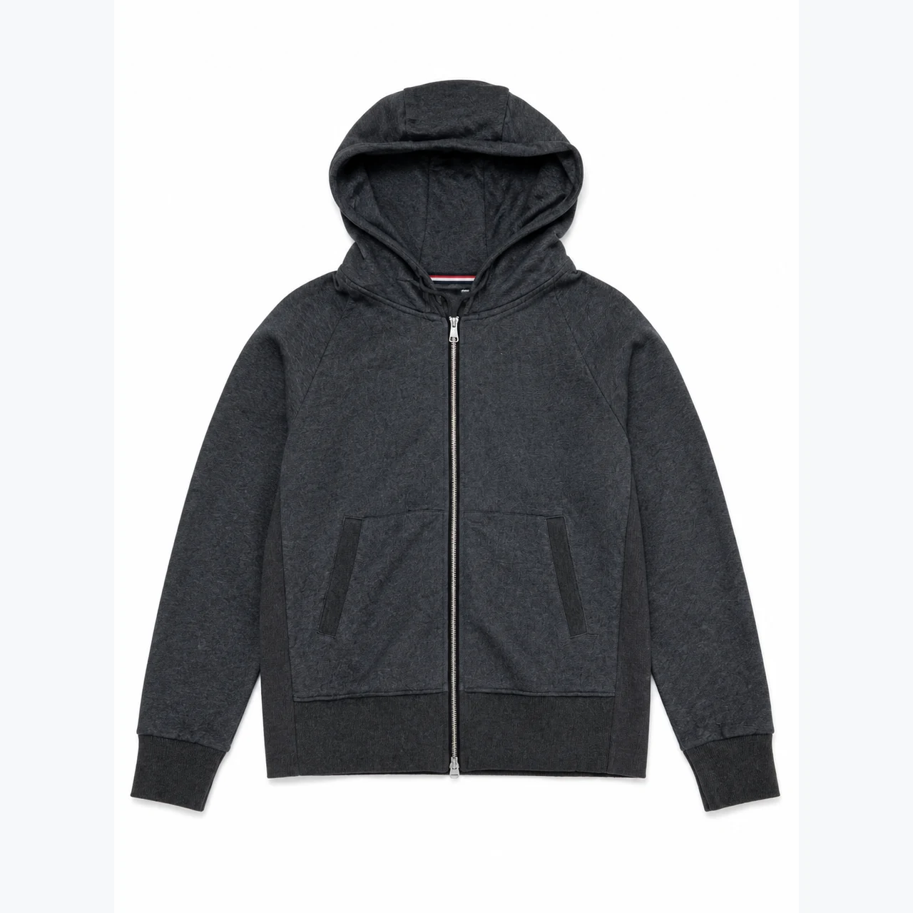 Front view of Stretch Cotton Zip Hoodie GAR-KN-001