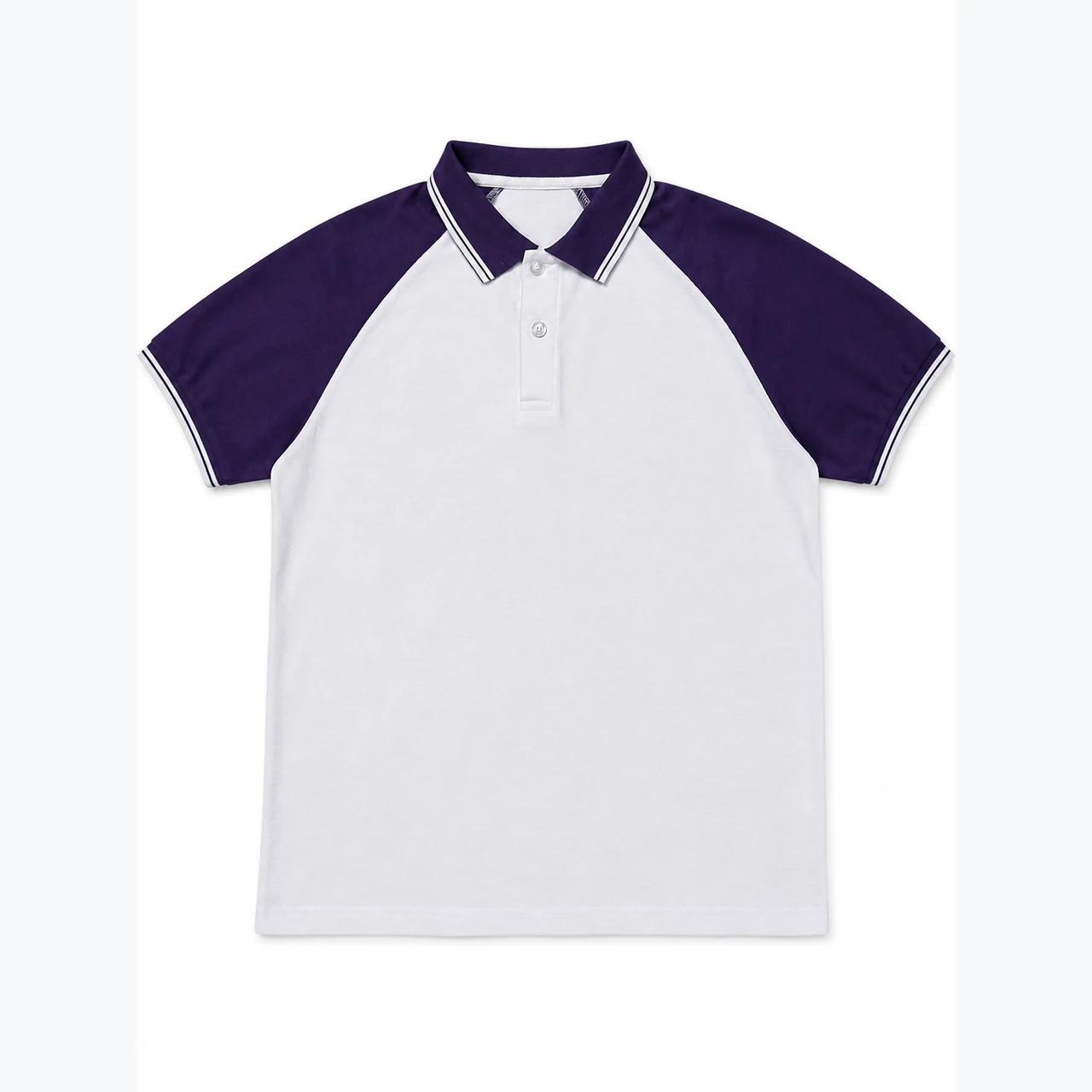 Front view of Colour-Block Short-Sleeve Polo GAR-PO-001