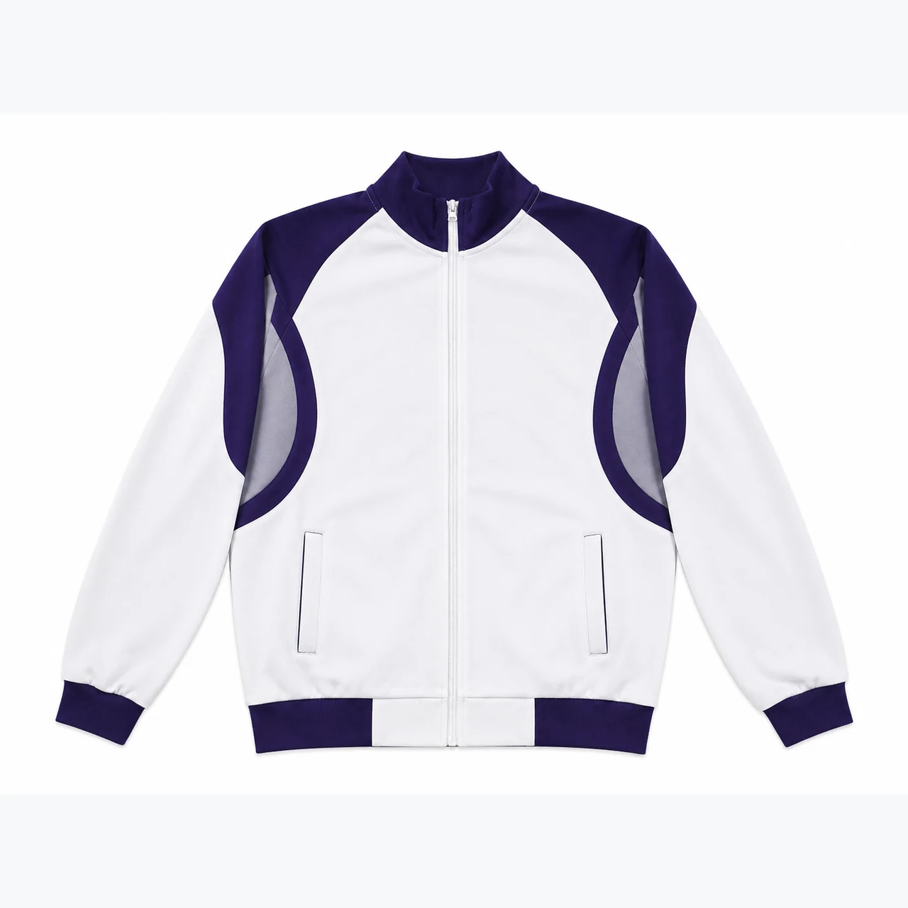 Front view of Red Panel Team Track Jacket GAR-TJ-004