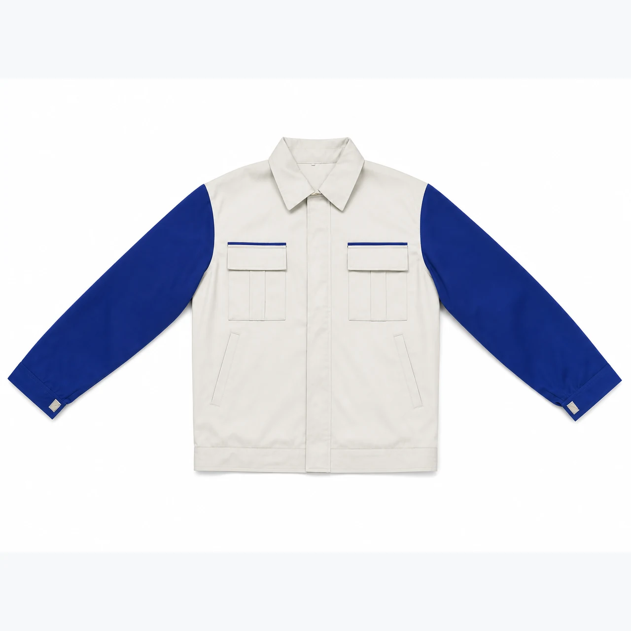 Front view of Colour-Block Anti-Static Fabric Option Jacket GAR-WJ-004