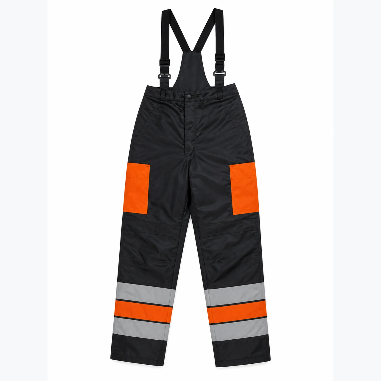 Front view of High-Visibility Bib Work Trousers GAR-WP-001